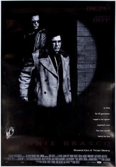 Al Pacino Signed "Donnie Brasco" 27 x 40 Movie Poster (PSA/DNA)